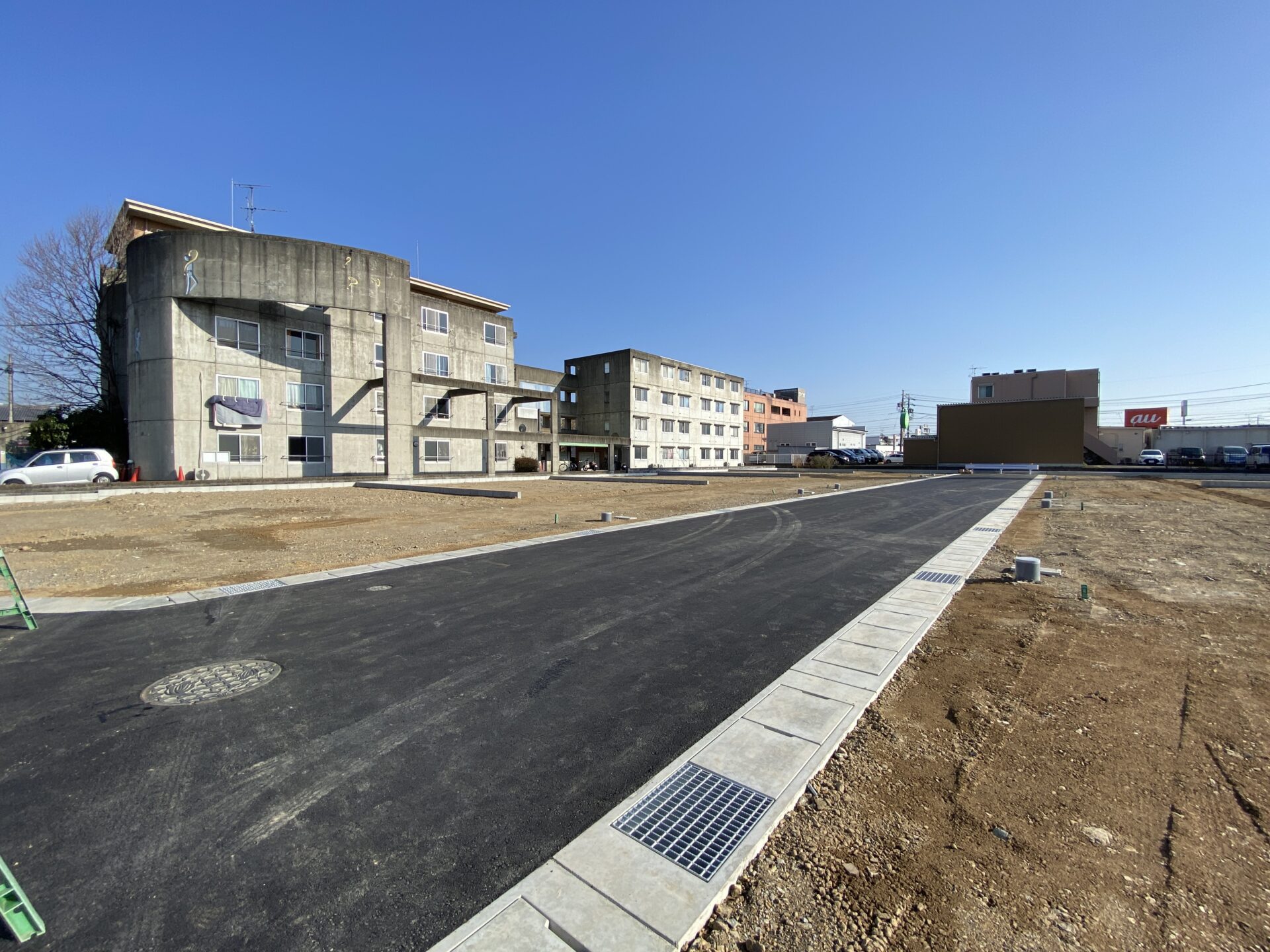 10号地、1号地の全面道路