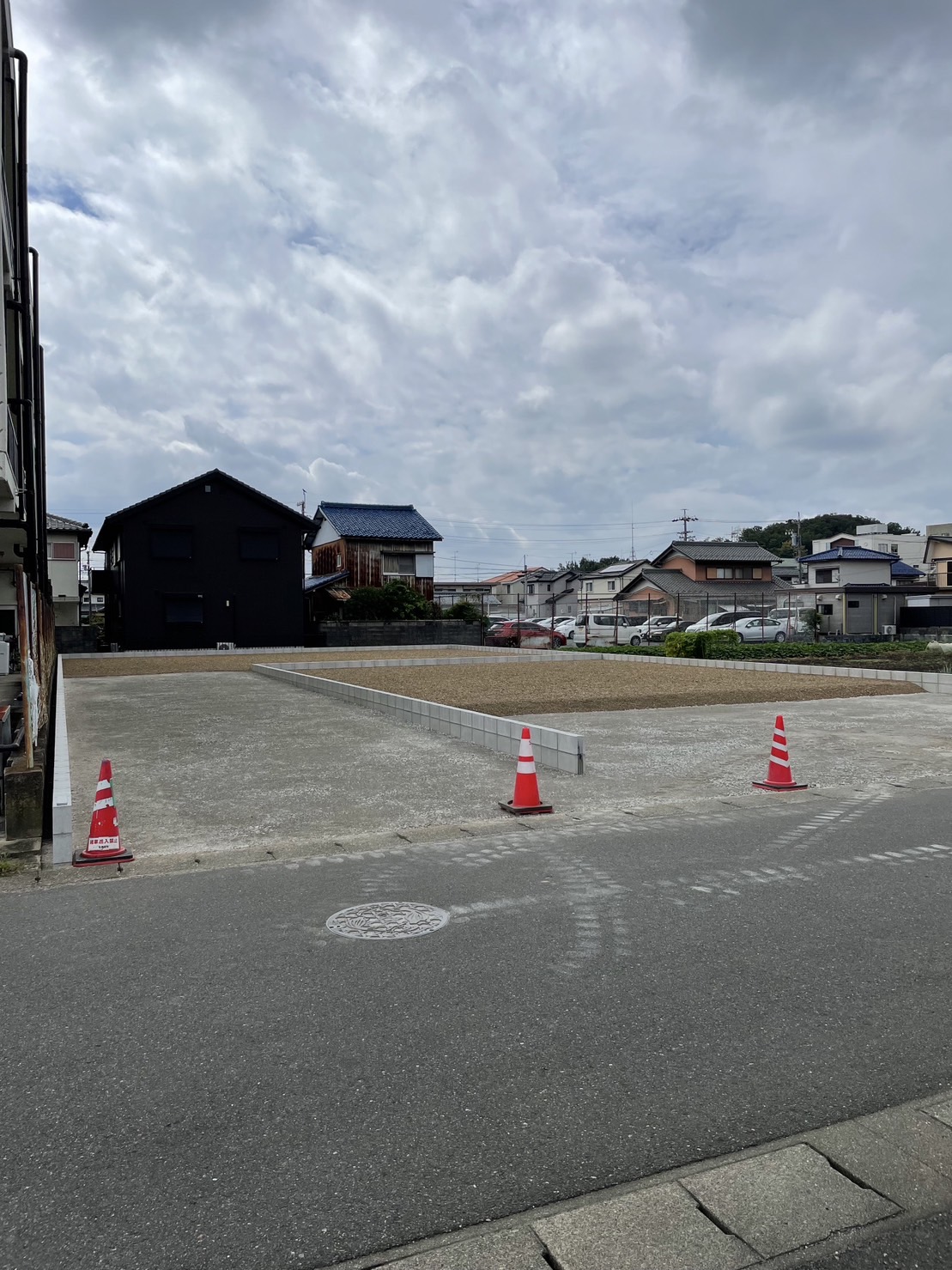 現地北側道路より撮影